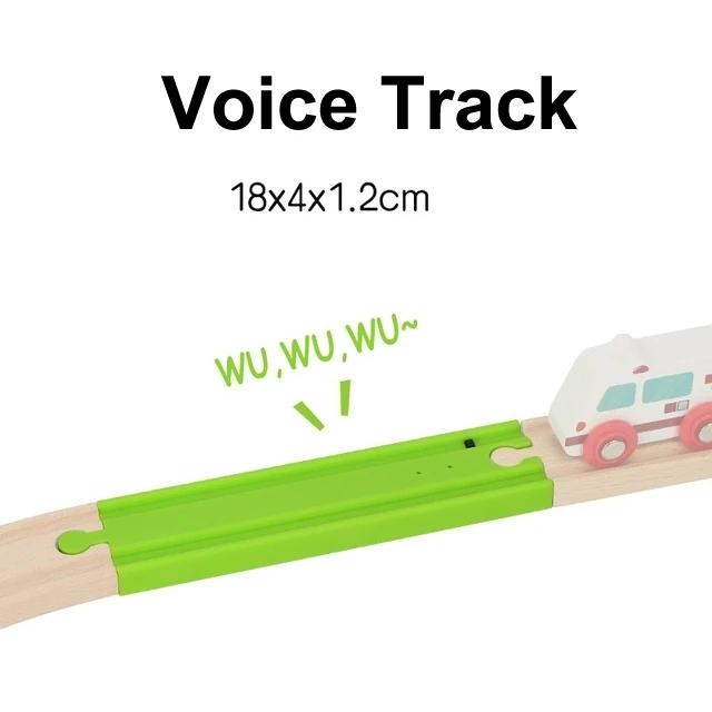 All kinds of Wooden Train Tracks Accessories Beech Wood Railway Tracks Wooden Bridge Tunnel fit for Wood Tracks Toys for Kids