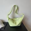 Women's Large Capacity Shoulder Crossbody Bag Solid Color Hobo Bag