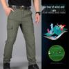 Men's Outdoor Quick-Dry Waterproof Trekking Pants - Casual Multi-Pocket Straight Leg Workwear