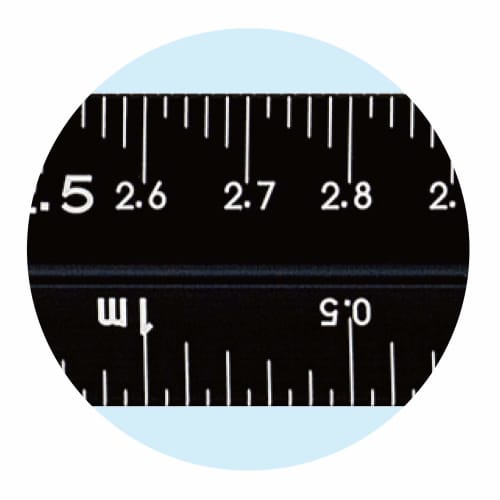 Niigata Seiki SK Made in Japan Aluminum Triangular Scale, Kaidan Graduations, for Architects, 15cm, TSBA-15KD, Black