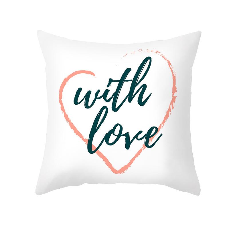 

New Nordic Print Christmas Pillow Cover Cartoon Christmas Series Sofa Cushion Cover Home 45 * 45Cm (without pillow core)