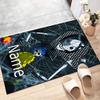 Custom Coraline Mat Personalized Name, Polyester Washable Indoor Entryway Rug, Gift for Christmas, Easter, Thanksgiving Day