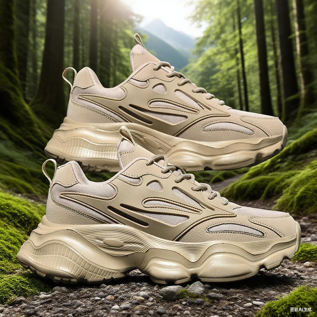 Neue Sneaker mit weicher Sohle, Frühling, verschleißfest, Herrenschuhe, Schwarz, Dicke Sohle, Freizeitschuhe, Mesh, Dad Shoes