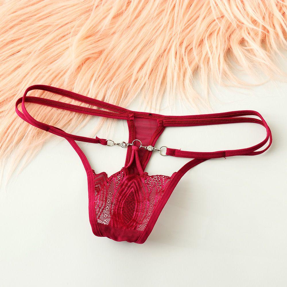 Underwear Underpants Low Waist Briefs Women Erotic Lingerie Lace Flowers G-string Sexy Panties
