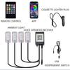 LED Car Interior Ambient Foot Light Kit With USB Wireless Remote Music APP Control Auto Atmosphere Neon RGB Decorative Lamp
