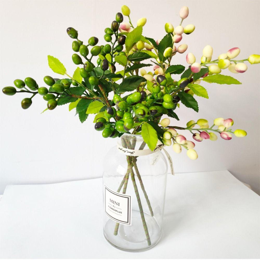 Branch Style Artificial Fruit Stem Realistic Design Fake Branch Decor Garden Decoration