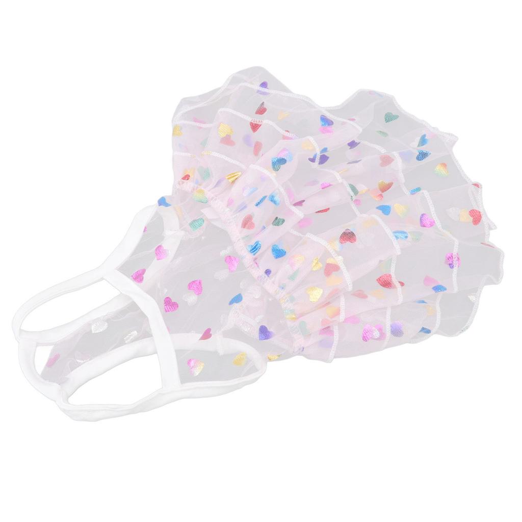 Pet Suspender Dress Fashionable Cute Charming Sun Proof Pet Lace Skirt for Dogs Cats Pink XL