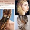 6/8Pcs Women Hair Clips Flat Hairpin Sturdy Non-Stuck Decorative Hair Claw Clips