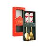 Festive Christmas Cutlery Set: Stainless Steel Cartoon Santa Spoons & Forks In Gift Box