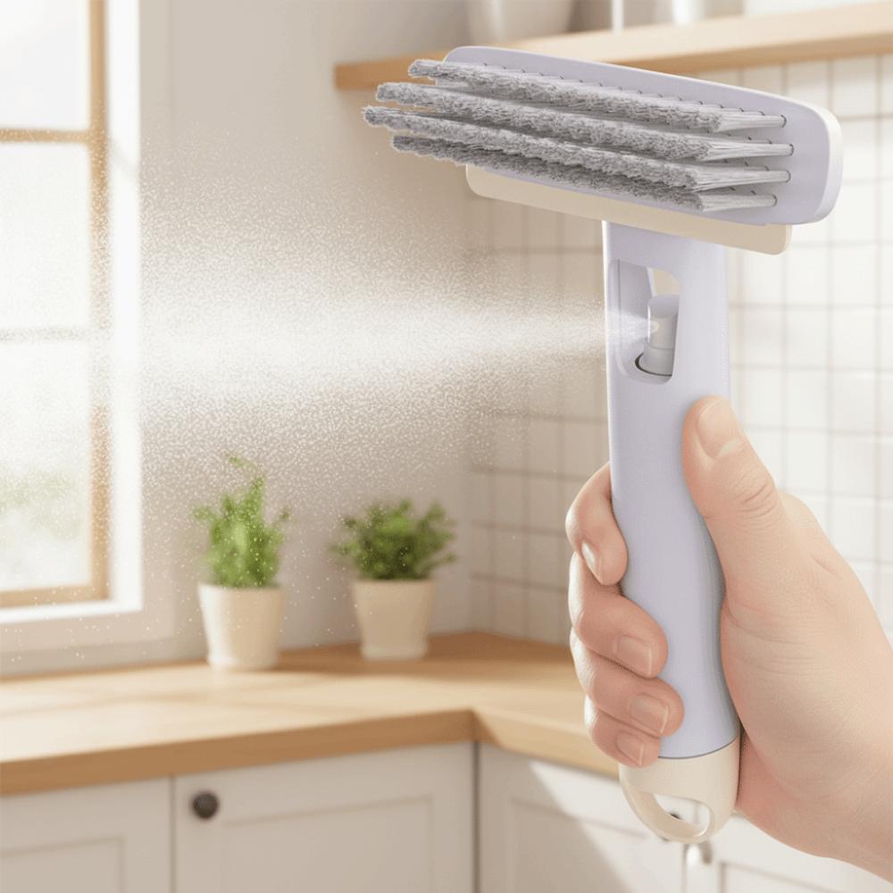 3 in 1 Gap Brush Plastic Stiff-bristled Brush Scraping Brush Rotating Cleaning Brush  Sink