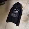 Unisex Oversized Hooded Sweatshirt With Skull Print Streetwear Style Fall Winter 2025