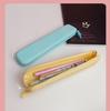 Silicone Pencil Case Compact Student Pencil Bag Simple Color Pen Holder Premium Stationery Storage Bag For Back To School Gift
