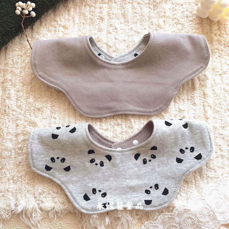 Korean Petal Baby Bib: Reversible, Anti-Vomit, All-Season Neck Scarf