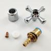 1Set Copper Cross Handle for Bath Sink Faucet Handle Replacements Kitchen Bathroom Sink Water Faucet Mixer Accessories