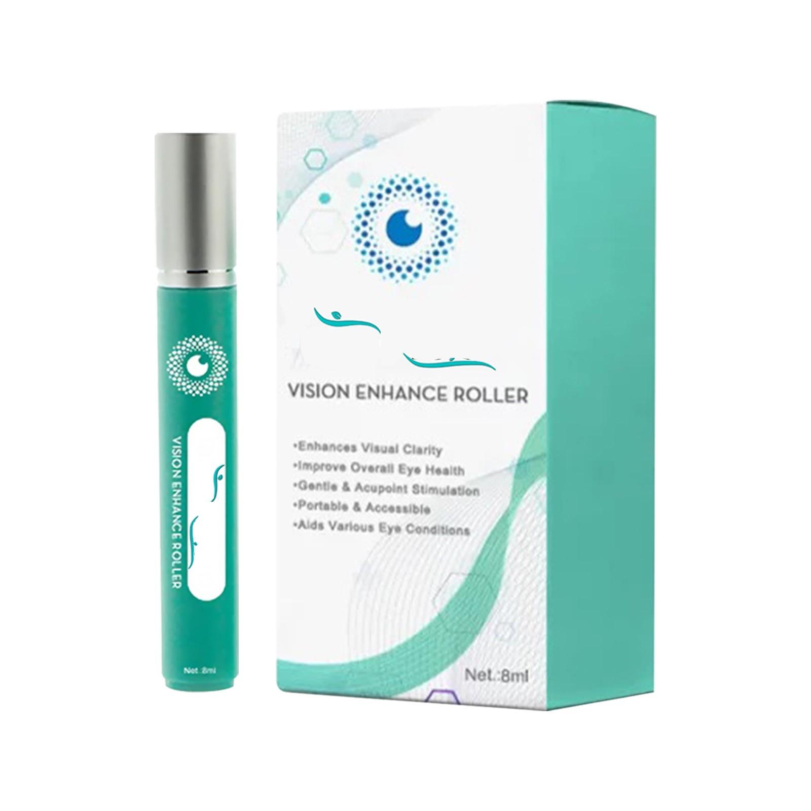 

Ролик Enhance для женщин и мужчин, ролик для массажа глаз снимает усталость и сухость глаз, ролик для глаз от опухших глаз улучшает и обеспечивает комфорт для глаз 8 мл One Size