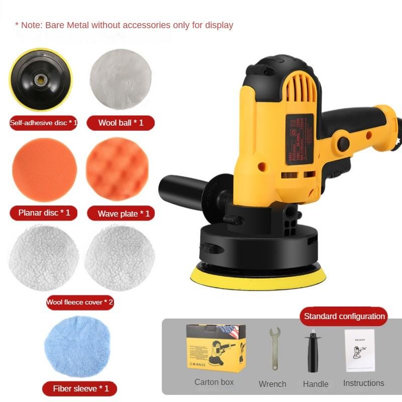 

700 Вт Высокомощная электрическая полировальная машина для автомобиля с регулируемой скоростью Ручная полировальная машина Автокосметика Герметизирующая глазурь Электроинструмент 12PCS set