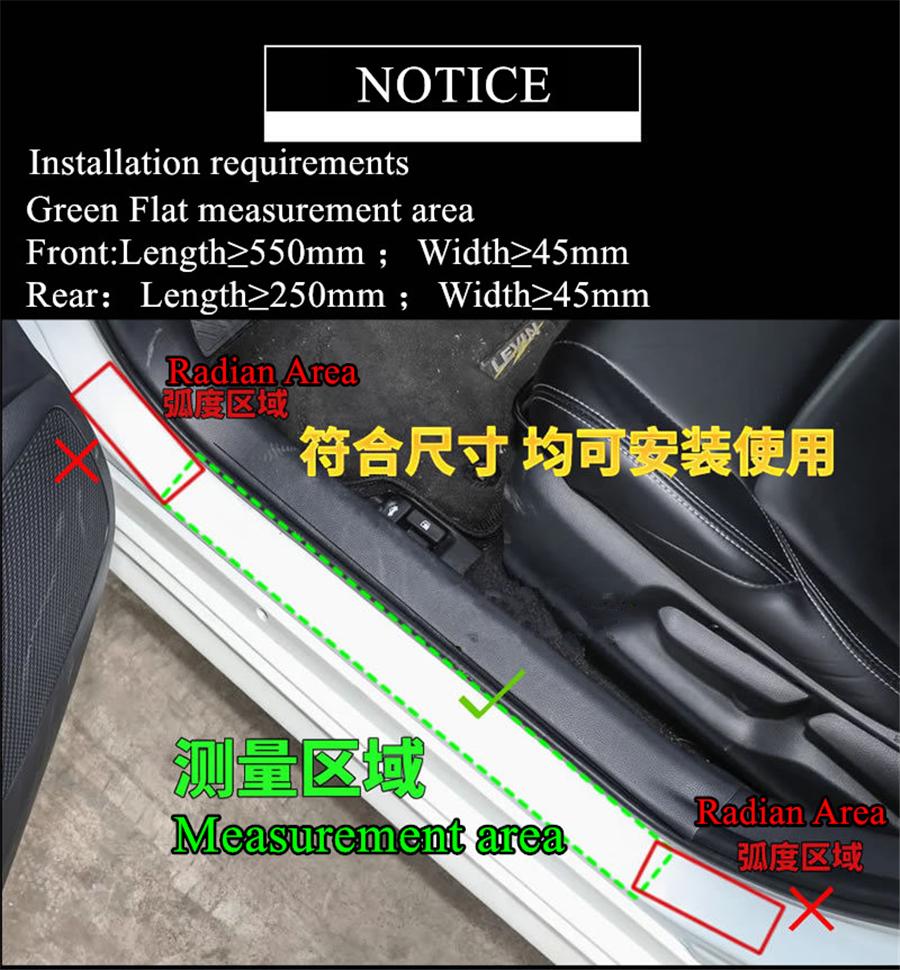 2x 55cmx45mm Car LED Flowing Front Pedal Light Sill Pathway Welcome Scuff Light