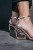 Women's Fashion Style Special Design Gold Sultan Design High Heel Shoes