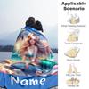 Mermaid1112 Customize Your Name Blanket Throw Customizable Blanket Ultra-Soft Suitable for Office Chair Sofa Seaside Picnics for All Occasions