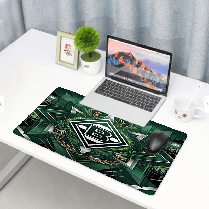 Borussia Mönchengladbach Print Mauspads, Anti-Rutsch Schreibtisch-Tastaturmatte, für PC Laptop Gaming Arbeiten Tägliche Nutzung, Cooles Festival Überraschungsgeschenk