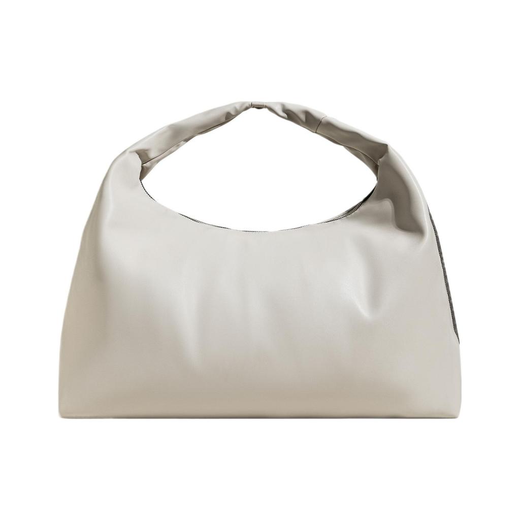 Adidas Originals Fashion Sports Three Leaf Clover Zipper Head Cloud Bag Women Handbag Black JE3209