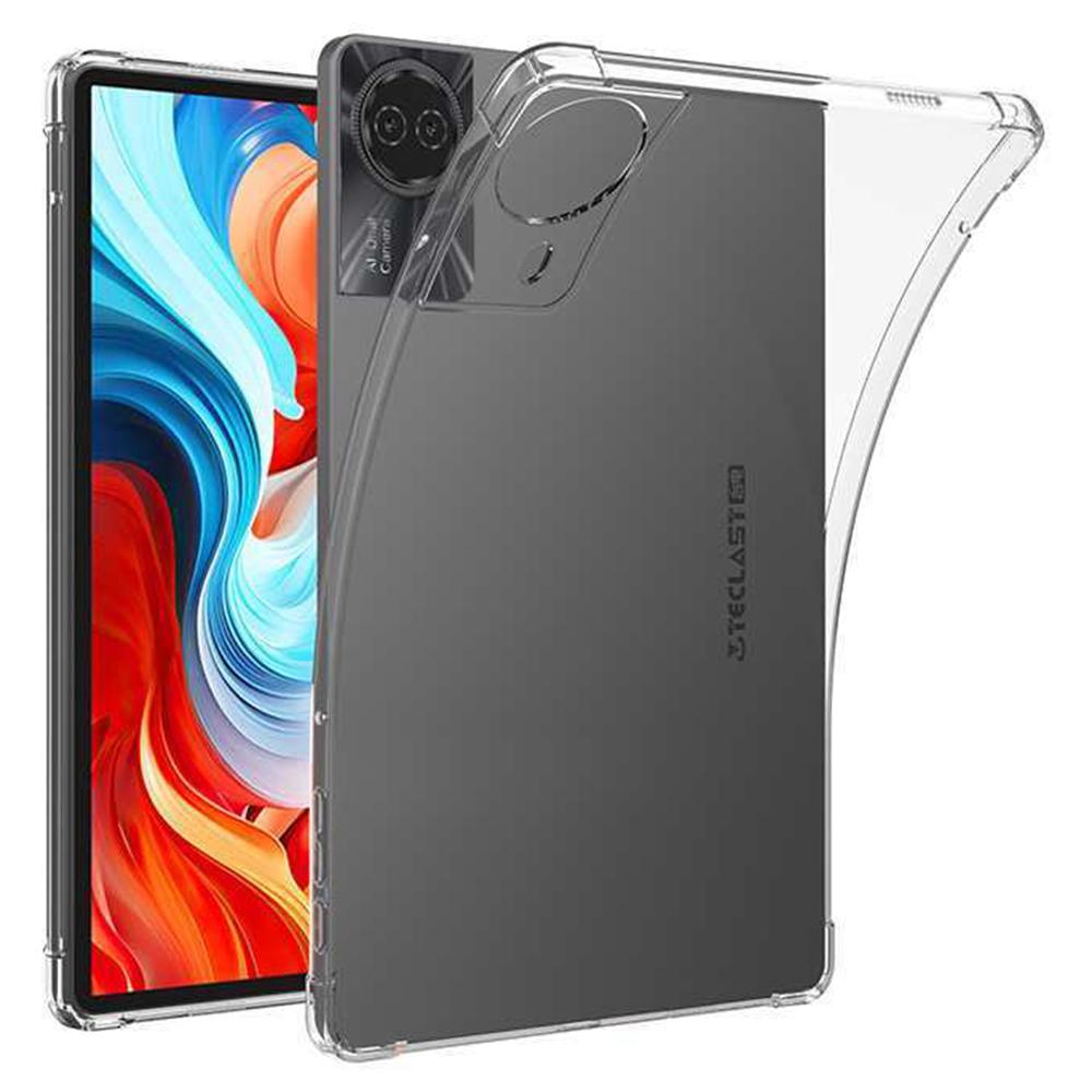 Voor Teclast T50 Plus Hoesje Vierhoekige Schokbestendige Transparante Tablet TPU Cover