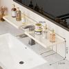 Over Faucet Sink Storage Shelf Large Punch-free Capacity Waterproof Holder for Bathroom Toiletries Kitchen Dishwashing Supplies