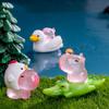 Gör-det-själv-tillbehör Lysande Kapybara-staty Tecknad Mini-djur Figuriner Fest Festival