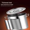 Thickened Stainless Steel Soup Pot with Lid