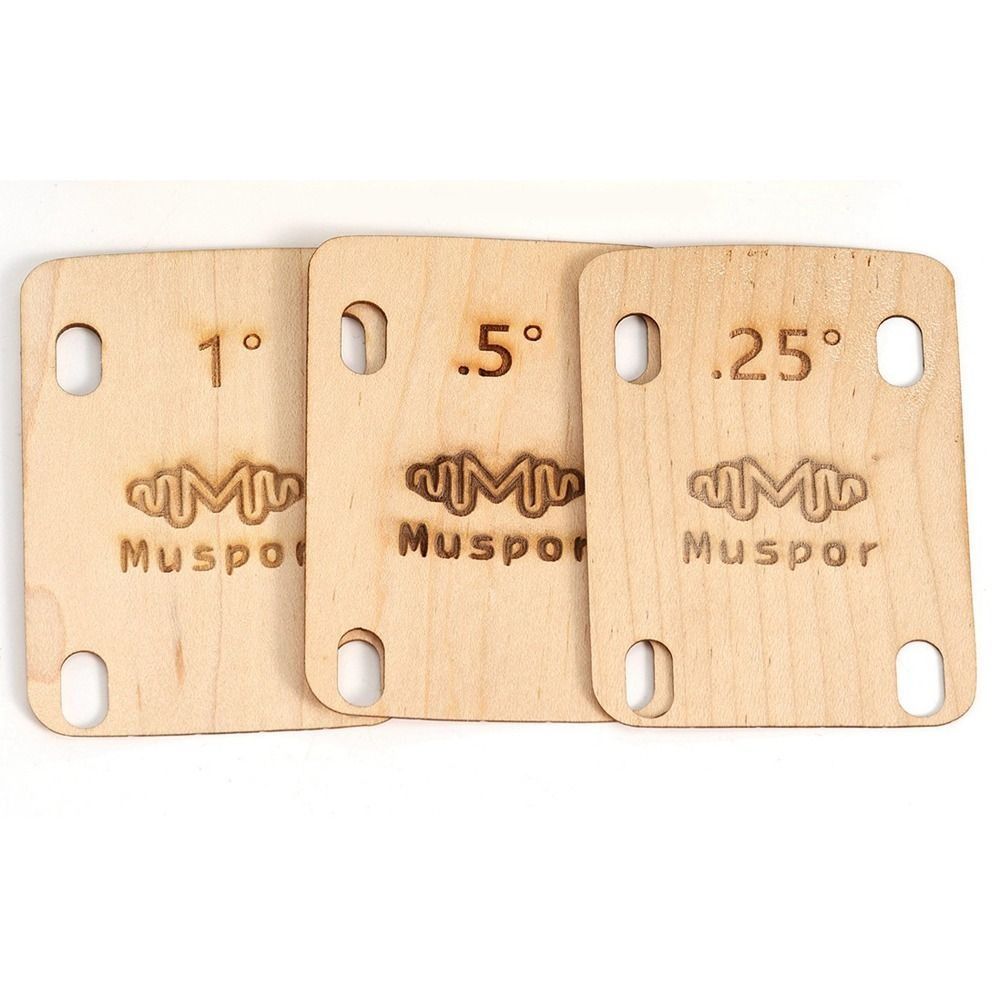 3 Pcs 0.25 0.5 1 Degree Guitar Maple Plate Maple Plate Wood Guitar Neck Shim  Guitar Neck Repair