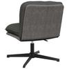 Office Chair Swivel Dark Grey Fabric