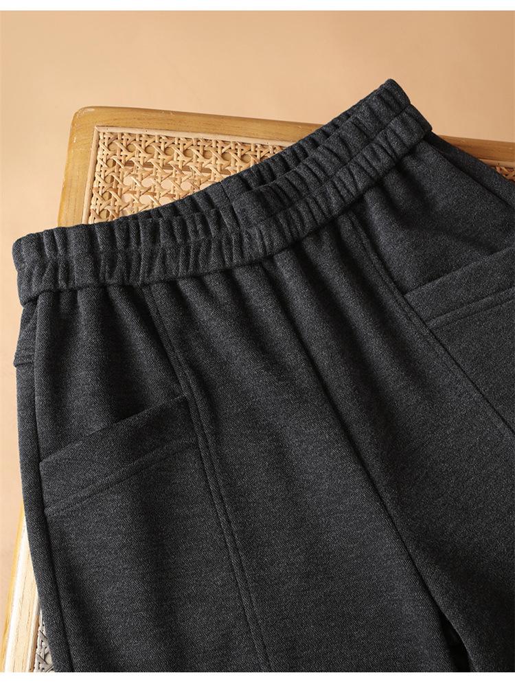 Women's Plus Size Wool-Blend Lined Harem Pants for Autumn/Winter