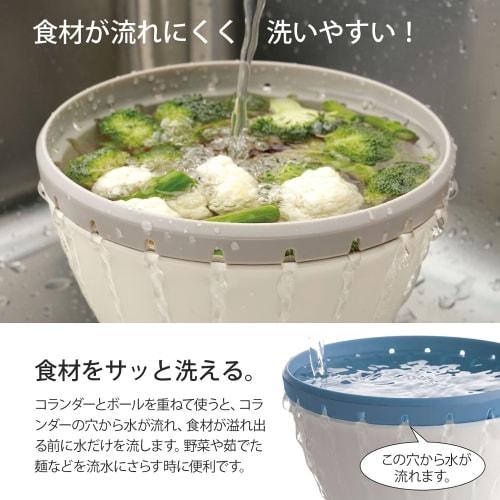 Liberal 18cm Liberalista S Liberal Colander Set with Lid, Microwave Safe, Made In Japan