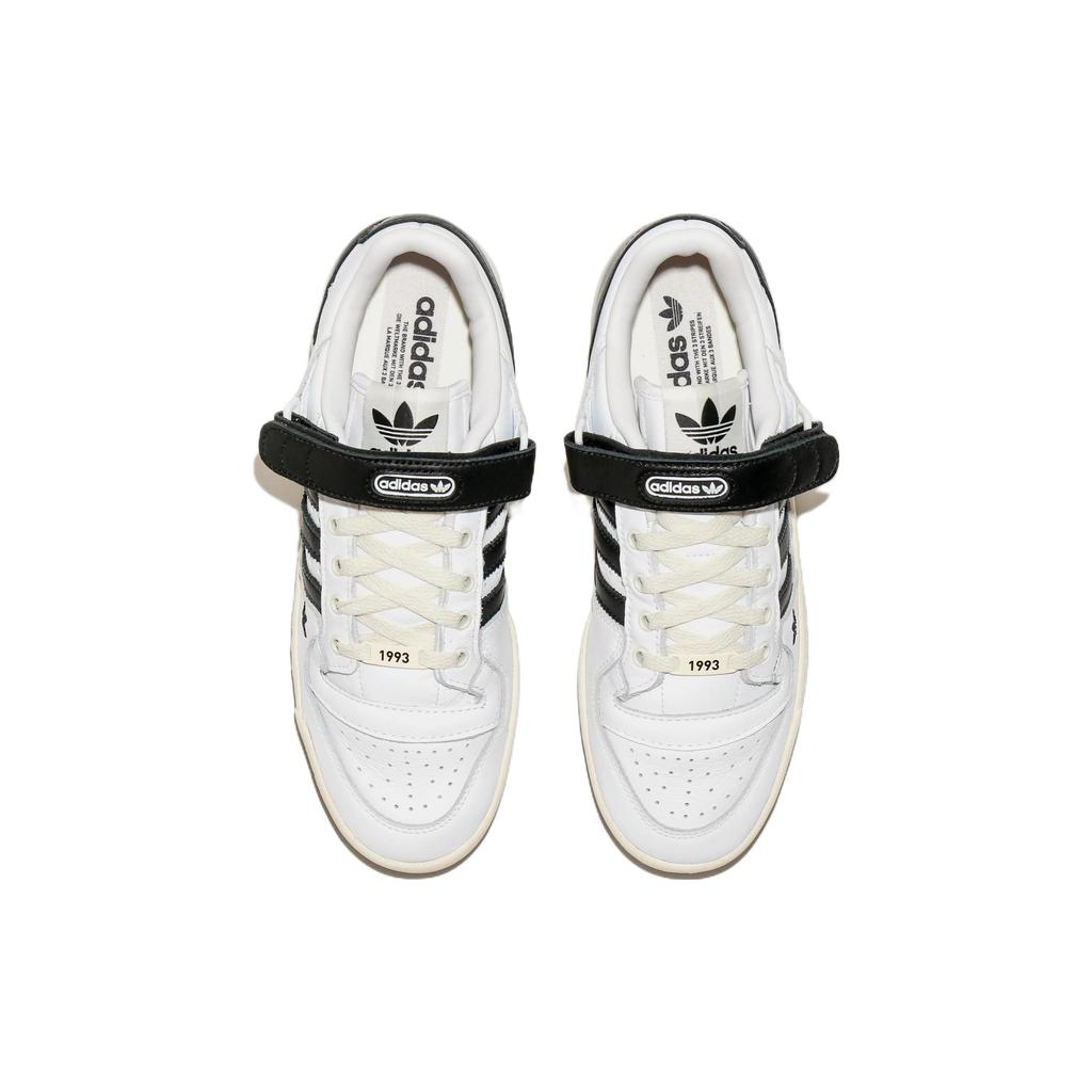 Shoe Palace x Adidas Originals FORUM Low Leather Low top Skateboard Shoes Unisex White Black GV9024