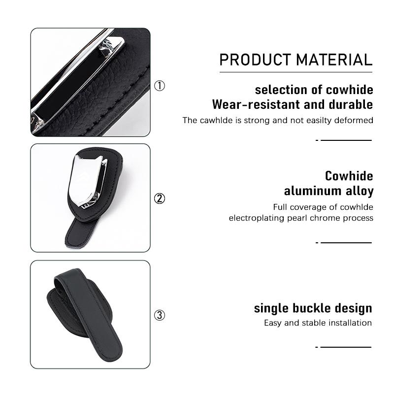 Multifunctional Car Sun Visor Glasses Holder Sunglasses Clip For Citroen C5 C1 C2 C6 C4L DS3 DS4 DS5 C-Elysee Grand Berlingo akr256