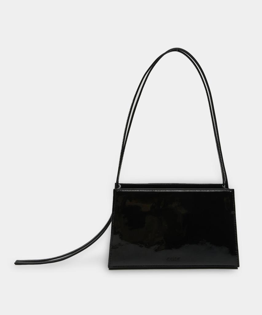 Coor Women Patent Leather Shoulder Bag (Black)