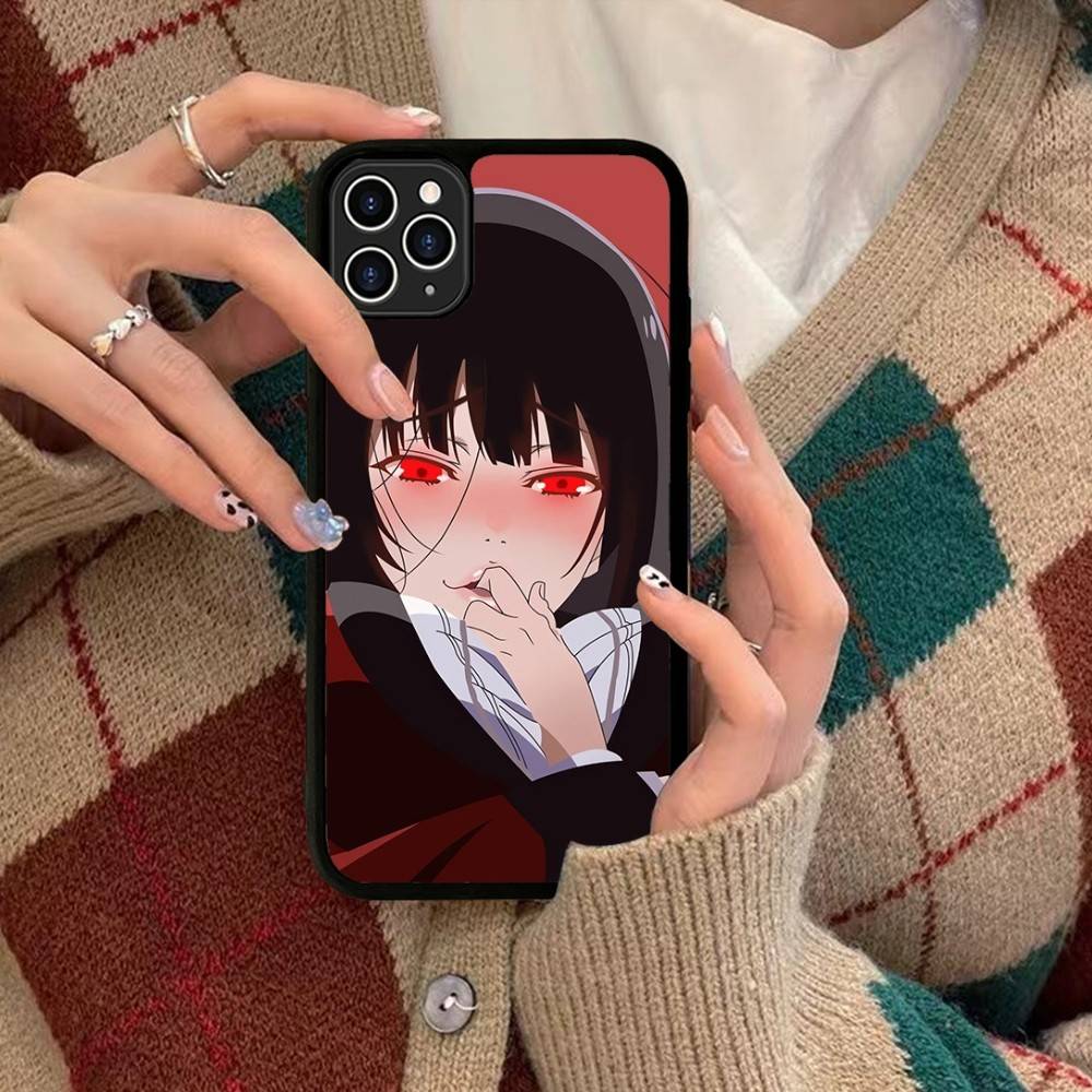 Anime Kakegurui Jabami Yumeko Phone Case Silicone PC+TPU For For IPhone 11 12 13 14 15 16 Plus Pro Max Cover