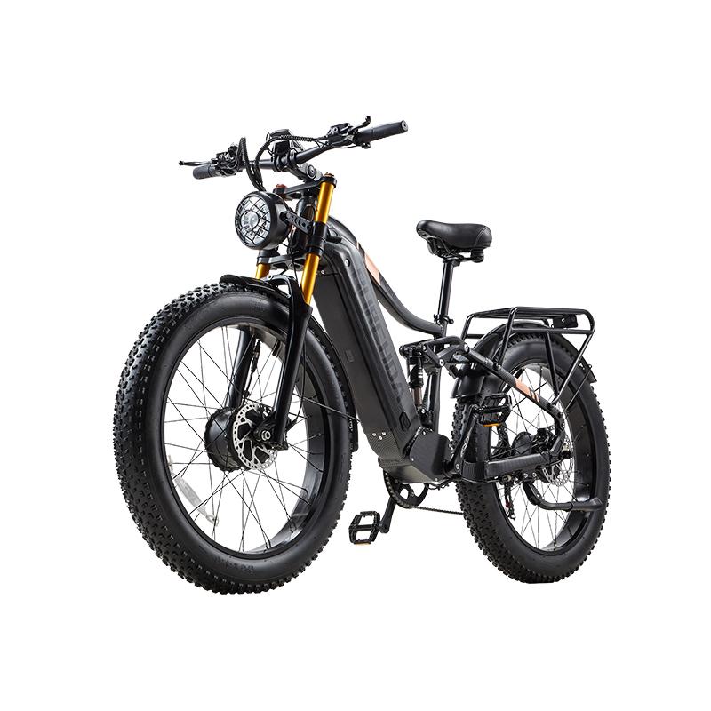 BURCHDA HC26 Elektro-Mountainbike mit zwei Motoren, 48V30AH Akku, 26-Zoll MTB Herren E-Bike, E-Bike für Erwachsene mit 2*95Nm Motoren und dicken Reifen