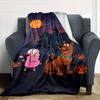 1pc Scooby Doo Halloween Soft Warm Throw Blanket Nap Blanket For Couch Sofa Office Bed Camping Travel,Comfortable