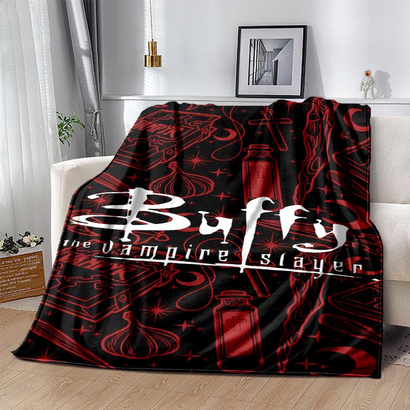Buffy Flannel Blanket Soft Warm All-Season Throw, Design for Camping, Car Travel, Hiking Sofa, Bed, Office Perfect Gift for Parties
