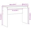 White Desk 100 X 40 X 76 Cm