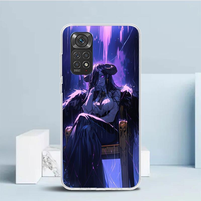 Albedo Overlord Anime Soft Cover for Xiaomi Redmi Note 15 14 13 12 Pro Plus Phone Case 14S 11S 11T 11E 10S 10 4G Pattern Shell R