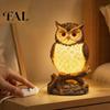 Lámpara de Guardería Luz Suave Cálida Luz Nocturna LED de Animal 3D, Escultura Decorativa de Mesa de Animales de Resina Delfín Búho León, Decoración USB para