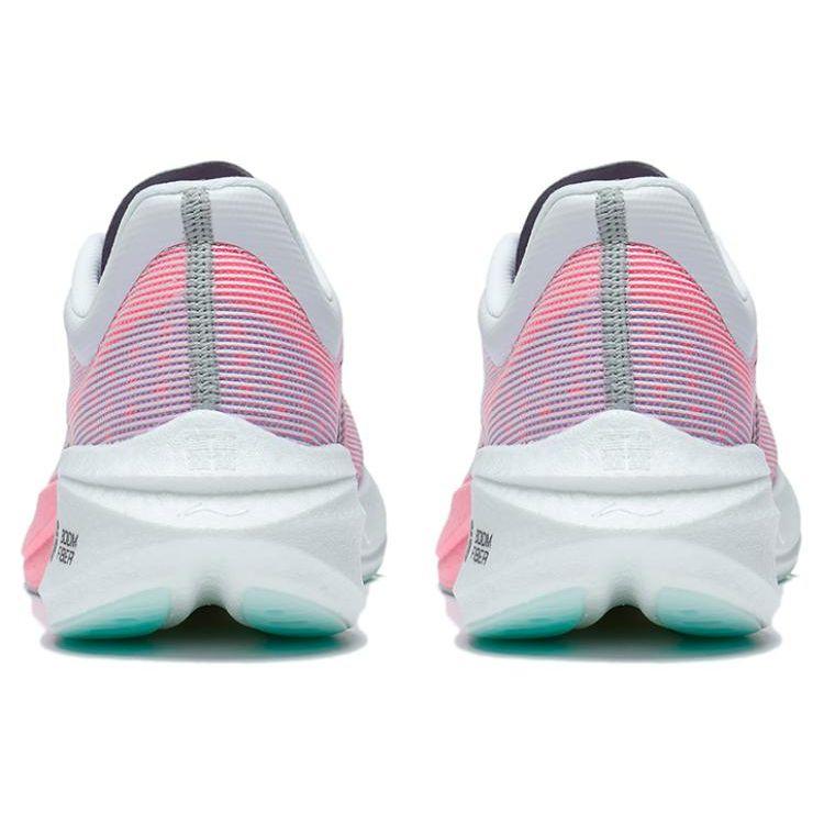 Li Ning Feidian 3.0 Challenger Sakura High Efficiency Shock Absorption Durable Breathable Low Top Running Shoes Men sneaker Pink White ARMT037-8