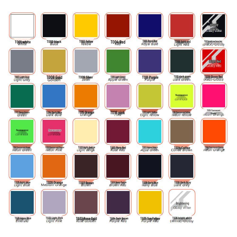 Multi-Color TPU Laser Engraving Elastic Heat Transfer Film for Clothing - Easy to Cut & Washable