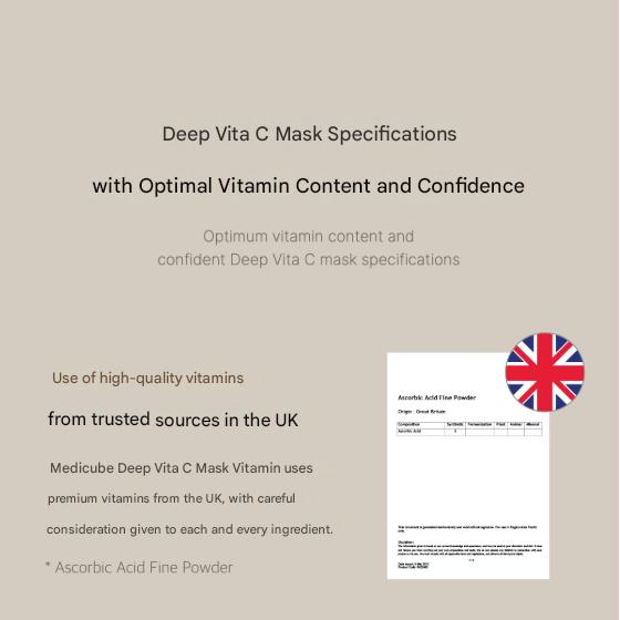 Medicube Deep Vita C Mask 20g (1 sheet)  (3 Options)