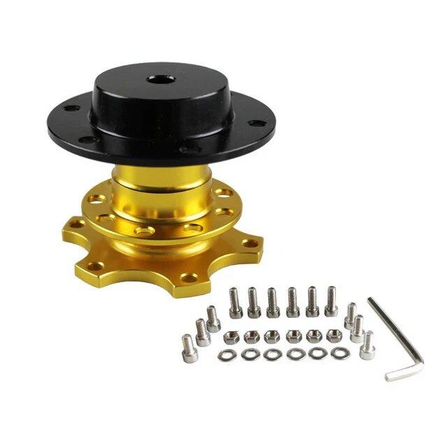 Universal Steering Wheel Quick Release Hub Boss Kit Wheel Hub Adapter For 6 Hole Steering Wheel Hub