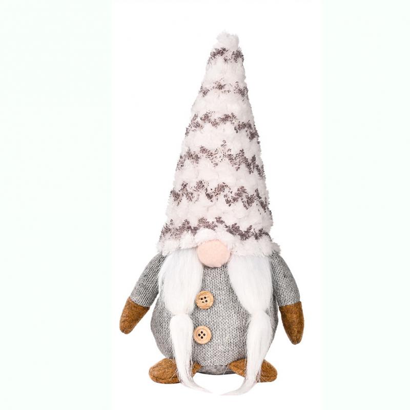Christmas Pendant Knitted Plush Gnome Doll Decoration Christmas Tree Wall Hanging Ornament Holiday Home Decor Gift Sitting Toy