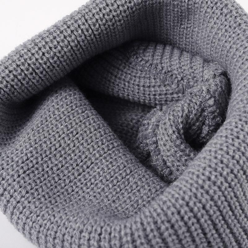 Men Women Winter Thick Warm Hat Plain Beanies for Custom Logo Minimalist Dome Knit Beanie