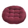 Stress Relief Hip Support Pillow Round Corduroy Chair Cushion, 16.5 Inch Ultra Soft Seat Pad, Plump Bread Style Cushion Washable for Floor Reading